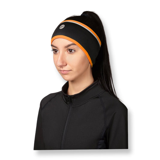 Berkshire Headband - Black/Orange
