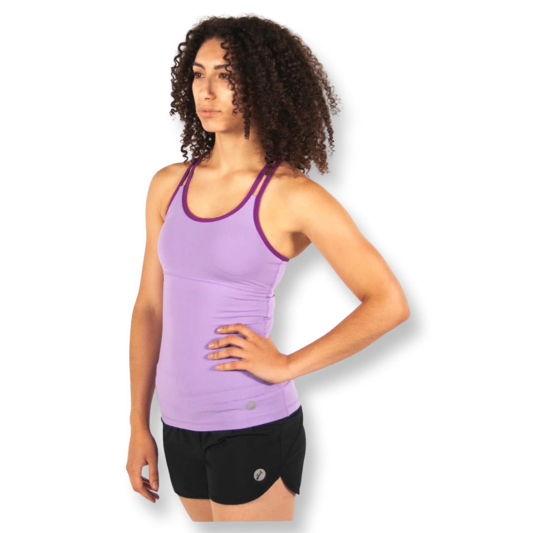 Linden Tank - Lilac/Mulberry