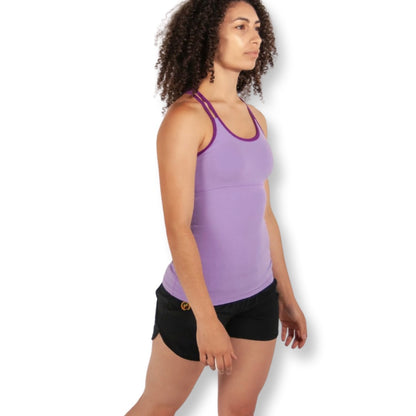 Linden Tank - Lilac/Mulberry