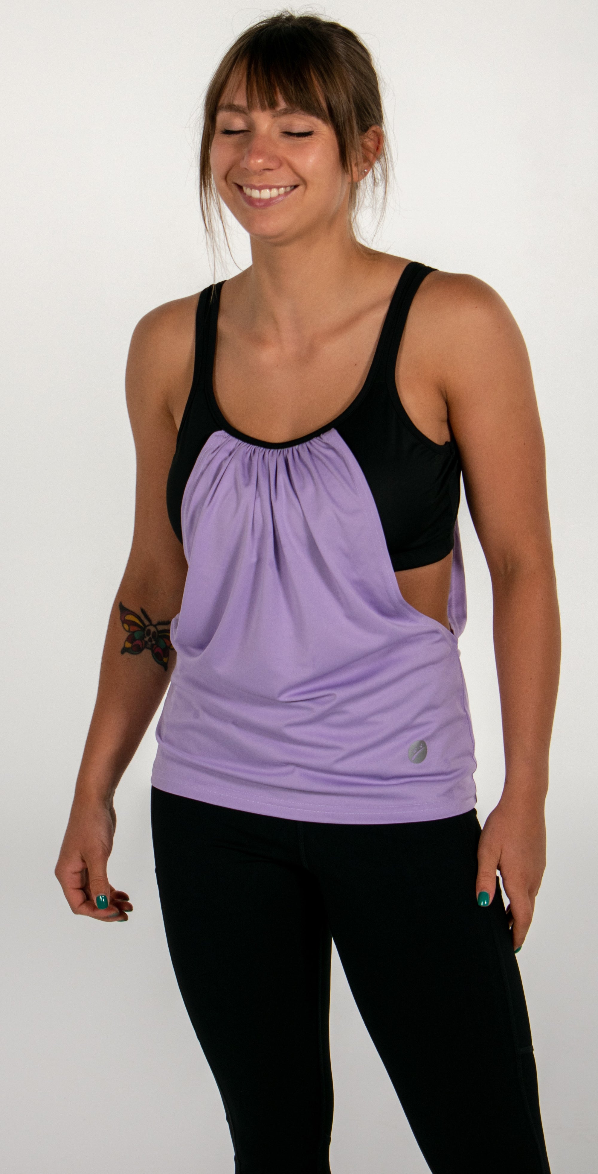 Arden Tank - Lavender/Black